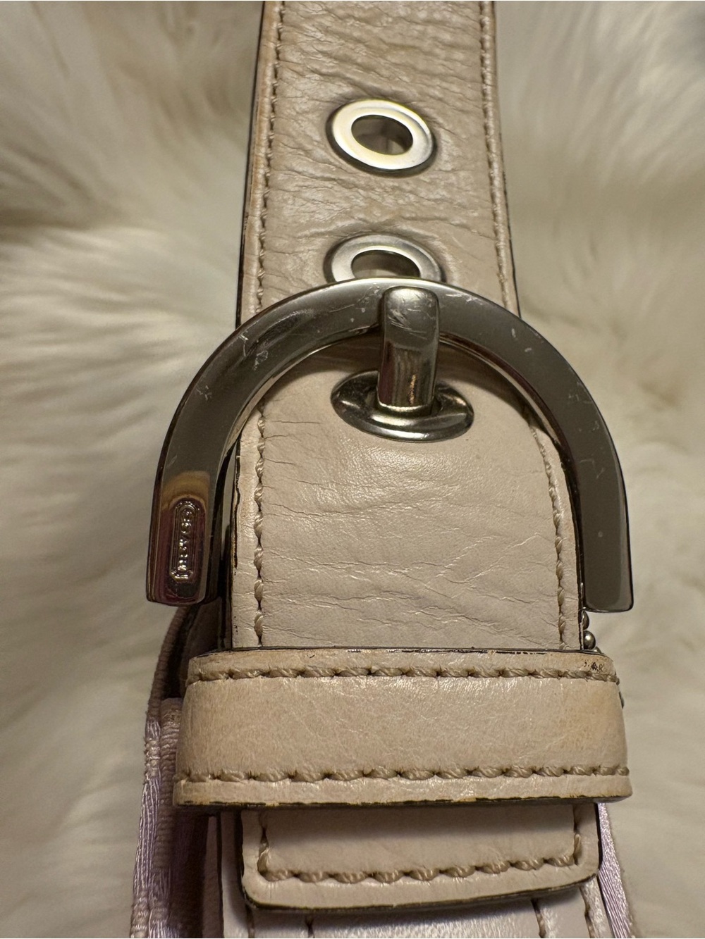 RARE COACH Y2K LILAC SOHO HAMPTON DEMI BAGUETTE M050-6280 - Picture 6 of 11